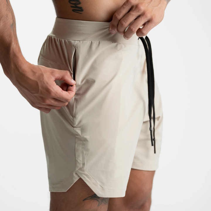 Custom Polyester Quick Dry Running Sports Shorts Pour Hommes Gym Short for for Men With Pocket Zipper